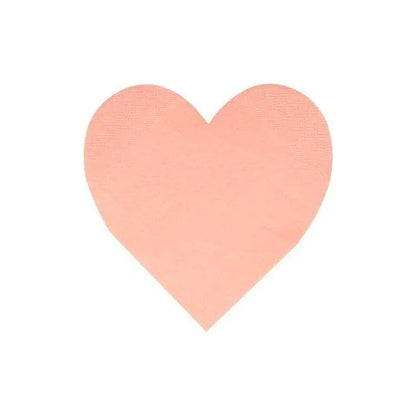 Meri Meri Pink Tone Large Heart Napkins (set of 20) - partyalacarte.co.in