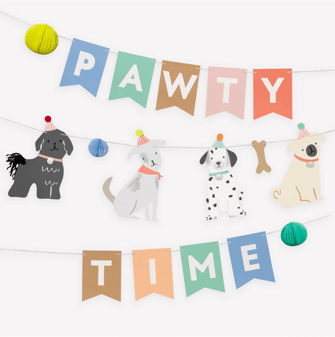 Meri Meri Puppy Party Garland - partyalacarte.co.in