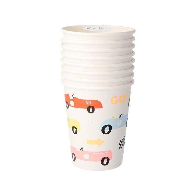 Meri Meri Race Car Party Cups (set of 8) - partyalacarte.co.in