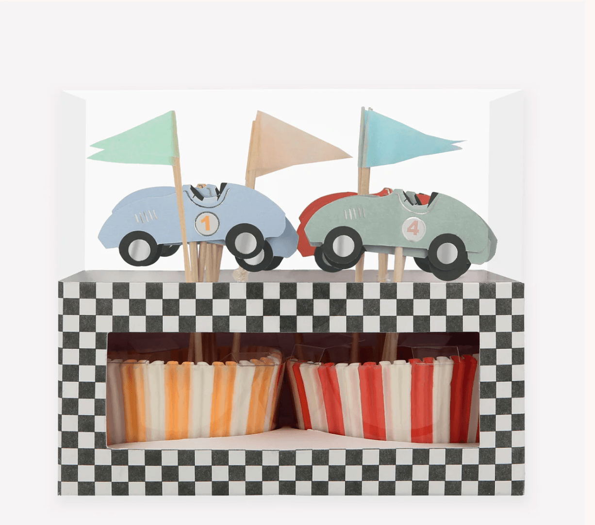 Meri Meri Race Cars Cupcake Kit (x 24 toppers) - partyalacarte.co.in