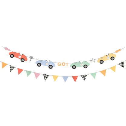 Meri Meri Race Cars Garland - partyalacarte.co.in