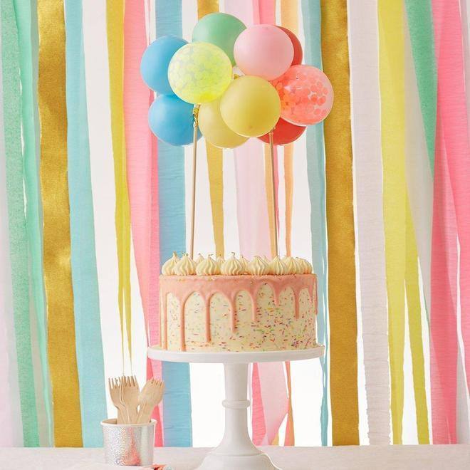 Meri Meri Rainbow Balloon Cake Topper Kit - partyalacarte.co.in