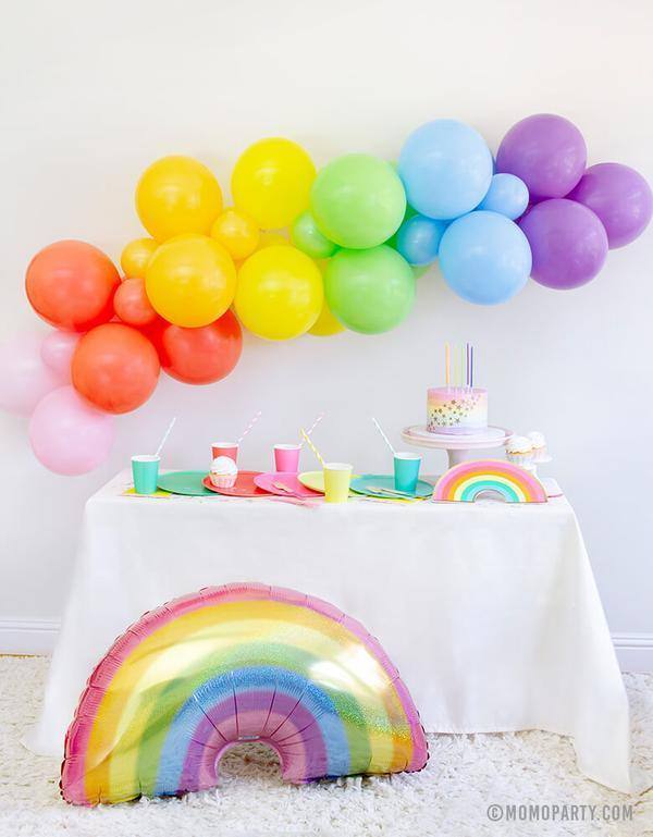 partyalacarte.in Rainbow Balloon Kit (Pack of 60) - partyalacarte.co.in