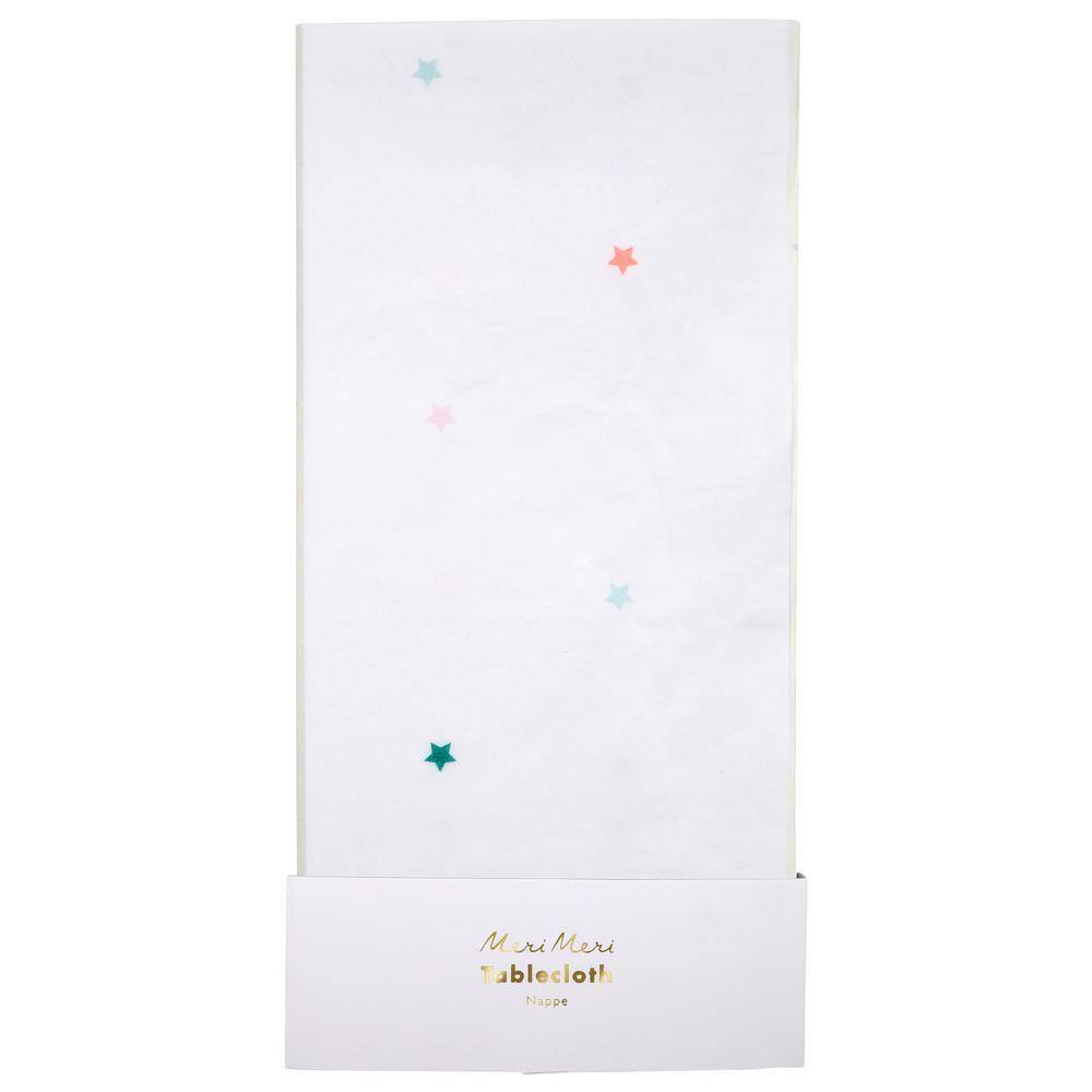Meri Meri Rainbow Star Paper Tablecloth - partyalacarte.co.in