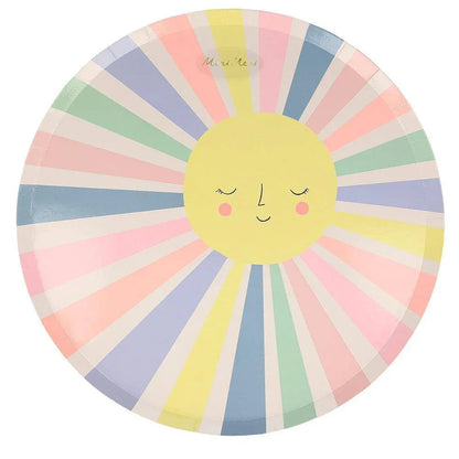 Meri Meri Rainbow Sun Dinner Plates (set of 12) - partyalacarte.co.in