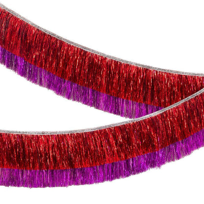 Meri Meri Red & Pink Tinsel Garland - partyalacarte.co.in