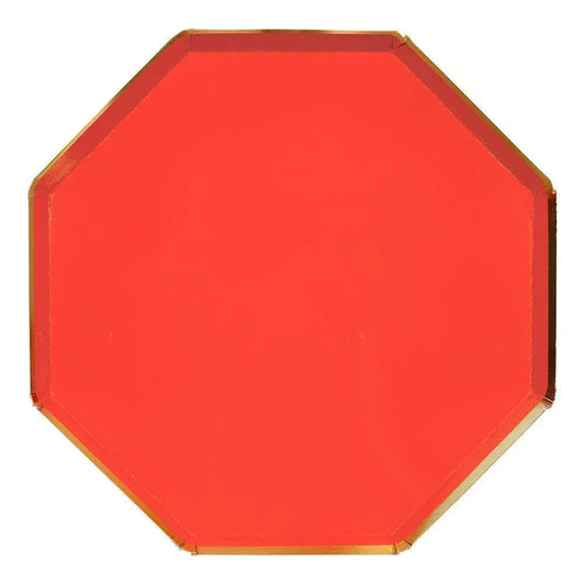 Meri Meri Red Dinner Plates (set of 8) - partyalacarte.co.in
