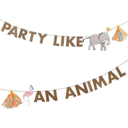 Meri Meri Safari Animals Large Garland - partyalacarte.co.in