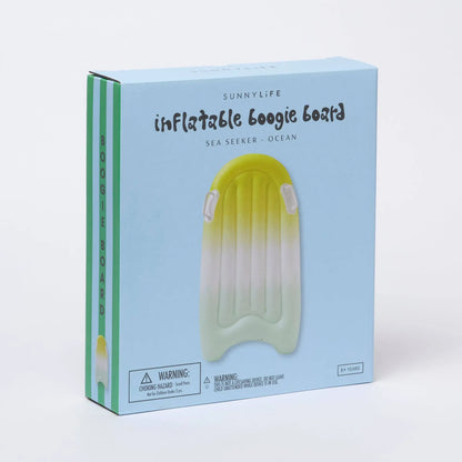 sunnylife Sea Seeker Ocean Inflatable Boogie Board - partyalacarte.co.in