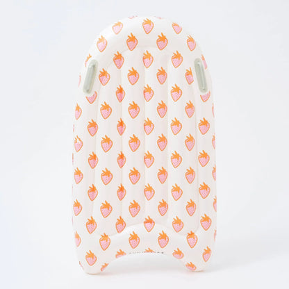 sunnylife Sea Seeker Strawberry Inflatable Boogie Board - partyalacarte.co.in
