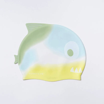 sunnylife Shark Tribe Shaped Swimming Cap - partyalacarte.co.in