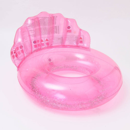 sunnylife Shell Bubblegum Luxe Pool Ring - partyalacarte.co.in