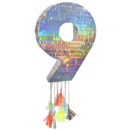 Meri Meri Silver Number Party Piñatas - partyalacarte.co.in