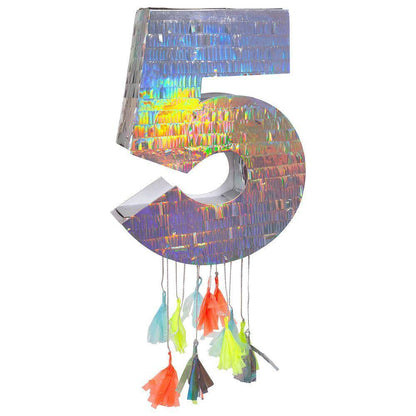 Meri Meri Silver Number Party Piñatas - partyalacarte.co.in