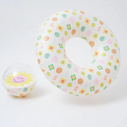 sunnylife SMILEY World Pool Ring & Ball Set - partyalacarte.co.in