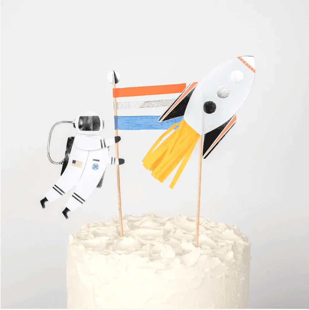Space Cake Toppers - Spaceman & Rocket Set of 2 | Meri Meri ...