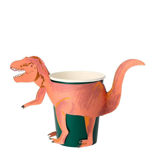 Meri Meri T-Rex Party Cups (set of 8) - partyalacarte.co.in