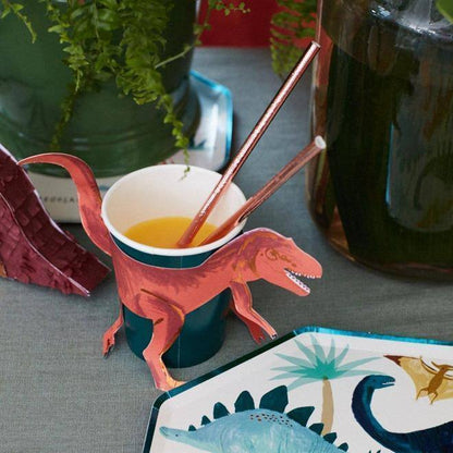 Meri Meri T-Rex Party Cups (set of 8) - partyalacarte.co.in