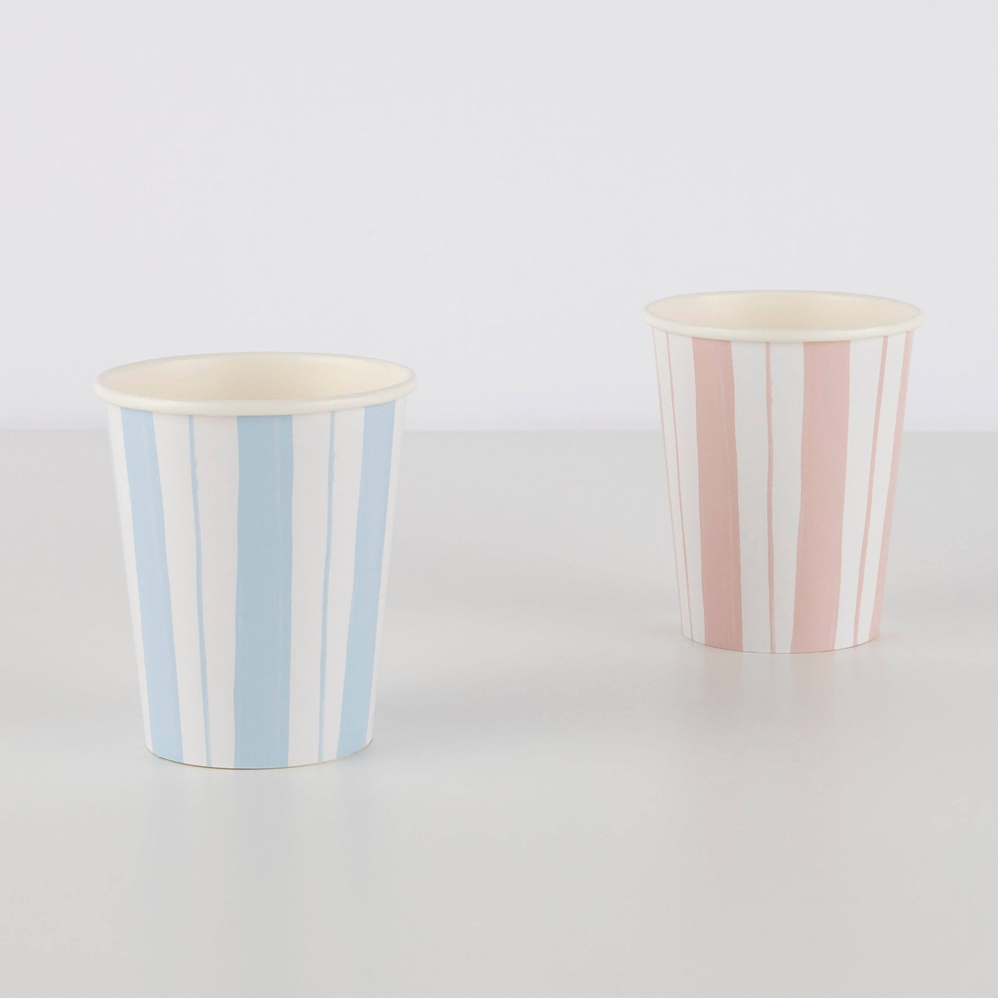 Meri Meri Ticking Stripe Cups (x 8) - partyalacarte.co.in
