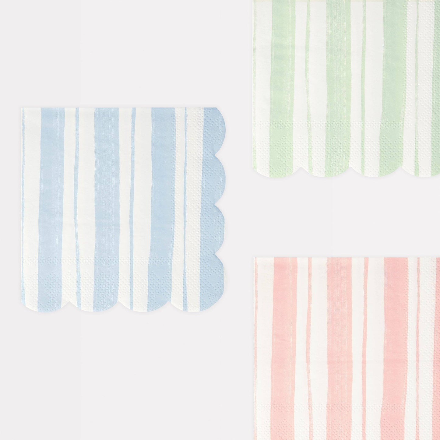 Meri Meri Ticking Stripe Small Napkins (x 16) - partyalacarte.co.in