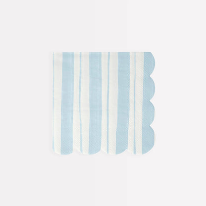Meri Meri Ticking Stripe Small Napkins (x 16) - partyalacarte.co.in