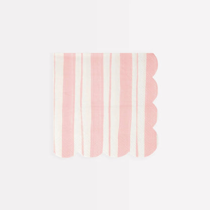 Meri Meri Ticking Stripe Small Napkins (x 16) - partyalacarte.co.in