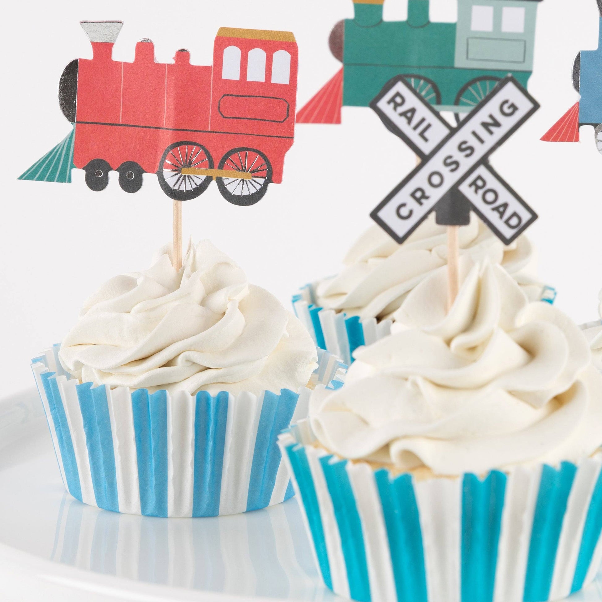 Meri Meri Train Cupcake Kit (x 24 toppers) - partyalacarte.co.in