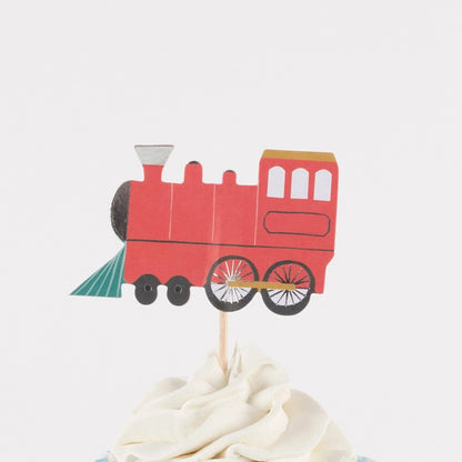 Meri Meri Train Cupcake Kit (x 24 toppers) - partyalacarte.co.in