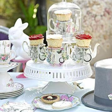Talking Table Truly Alice Teapot Cake Stands ( Pack of 3) - partyalacarte.co.in