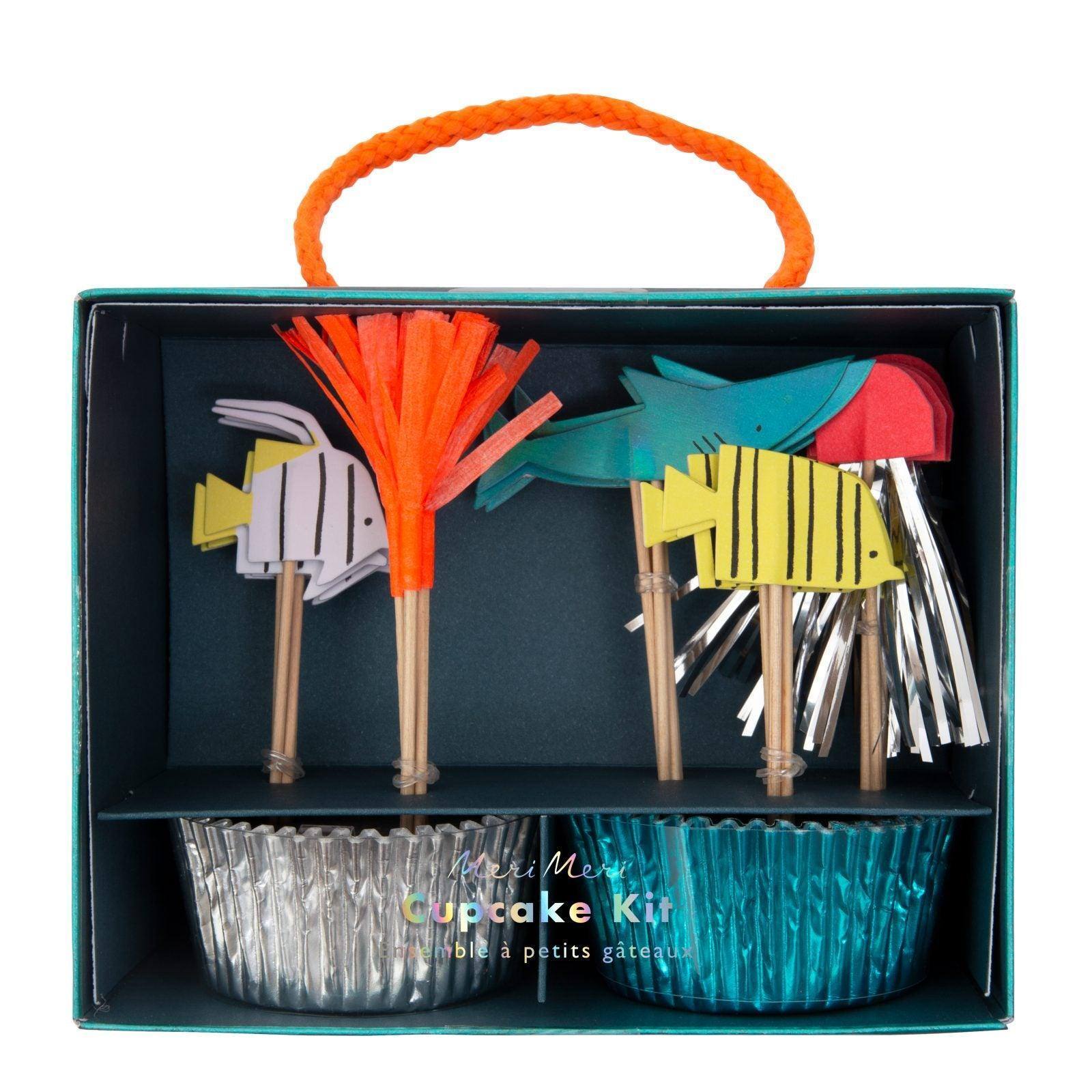 Meri Meri Under The Sea Cupcake Kit (Pack of 24) - partyalacarte.co.in