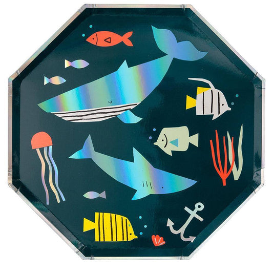 Meri Meri Under The Sea Dinner Plates (set of 8) - partyalacarte.co.in