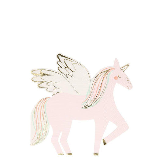 Meri Meri Winged Unicorn Napkins (set of 16) - partyalacarte.co.in