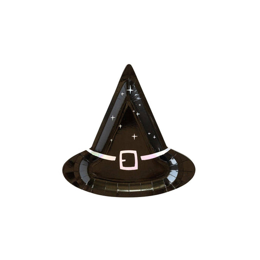 My Minds Eye Witching Hour Witch Hat Shaped Plate (x8) - partyalacarte.co.in
