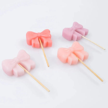 Pink Bow Candles | Pack of 4