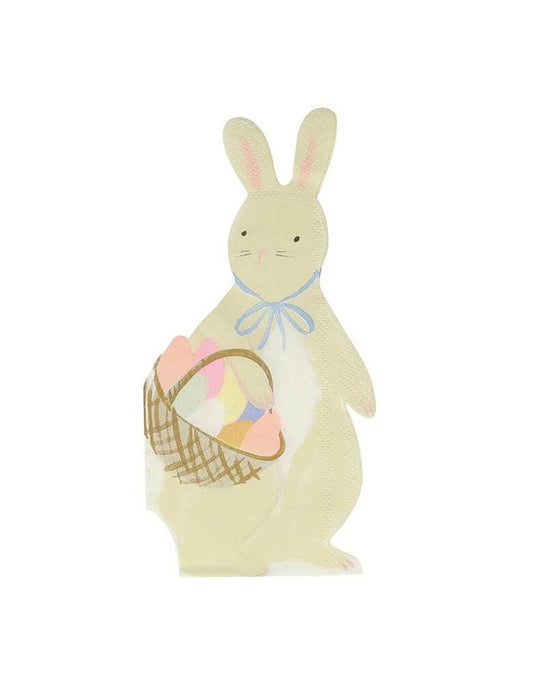 Meri Meri Bunny With Basket Napkins(x16) - partyalacarte.co.in