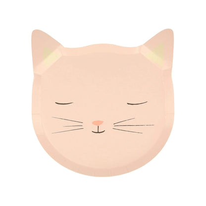 Meri Meri Cute Kitten Plates(x8) - partyalacarte.co.in