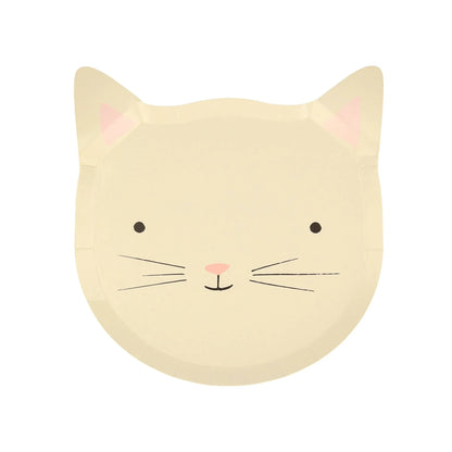 Meri Meri Cute Kitten Plates(x8) - partyalacarte.co.in