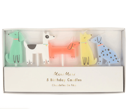 Meri Meri Dog Candles (x 5) - partyalacarte.co.in