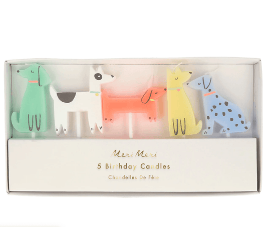 Meri Meri Dog Candles (x 5) - partyalacarte.co.in 