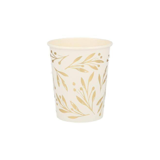 Meri Meri Gold Leaf Cups (set of 8) - partyalacarte.co.in 