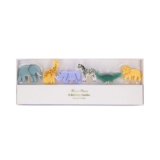 Meri Meri Jungle Animal Candles(x6) - partyalacarte.co.in