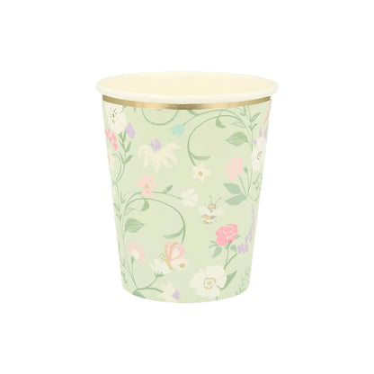 Meri Meri Ladurée Paris Floral Cups (x8) - partyalacarte.co.in