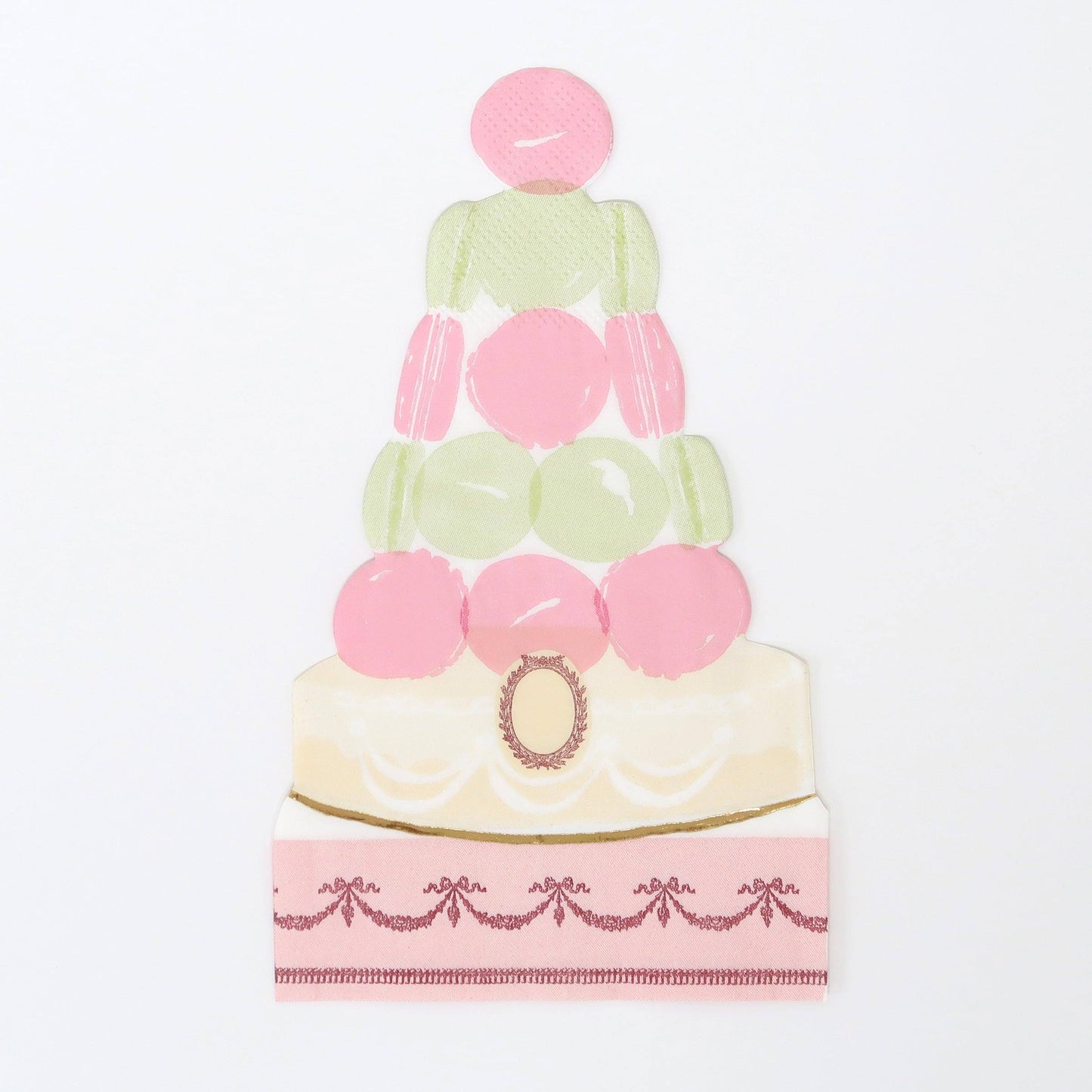 Meri Meri Ladurée Paris Macaron Pyramid Napkins (x16) - partyalacarte.co.in